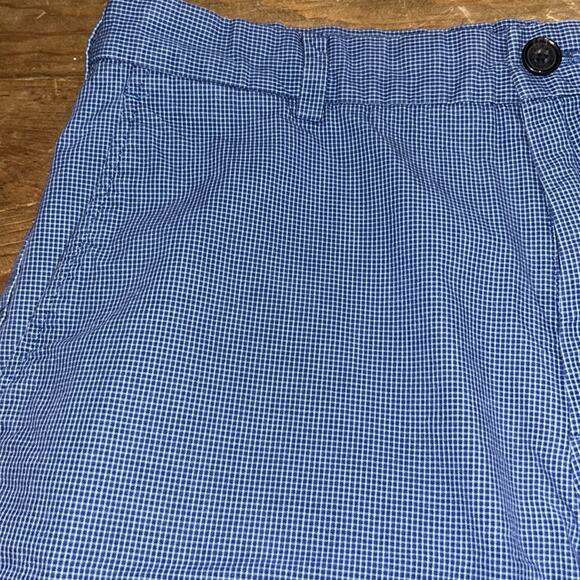 Brooks Brothers Light Blue Checkered Cotton Shorts Size 34 - Picture 3 of 11
